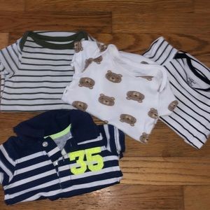 Baby boys onsies and shirt!!🤍